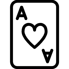 Herz-As-Karte